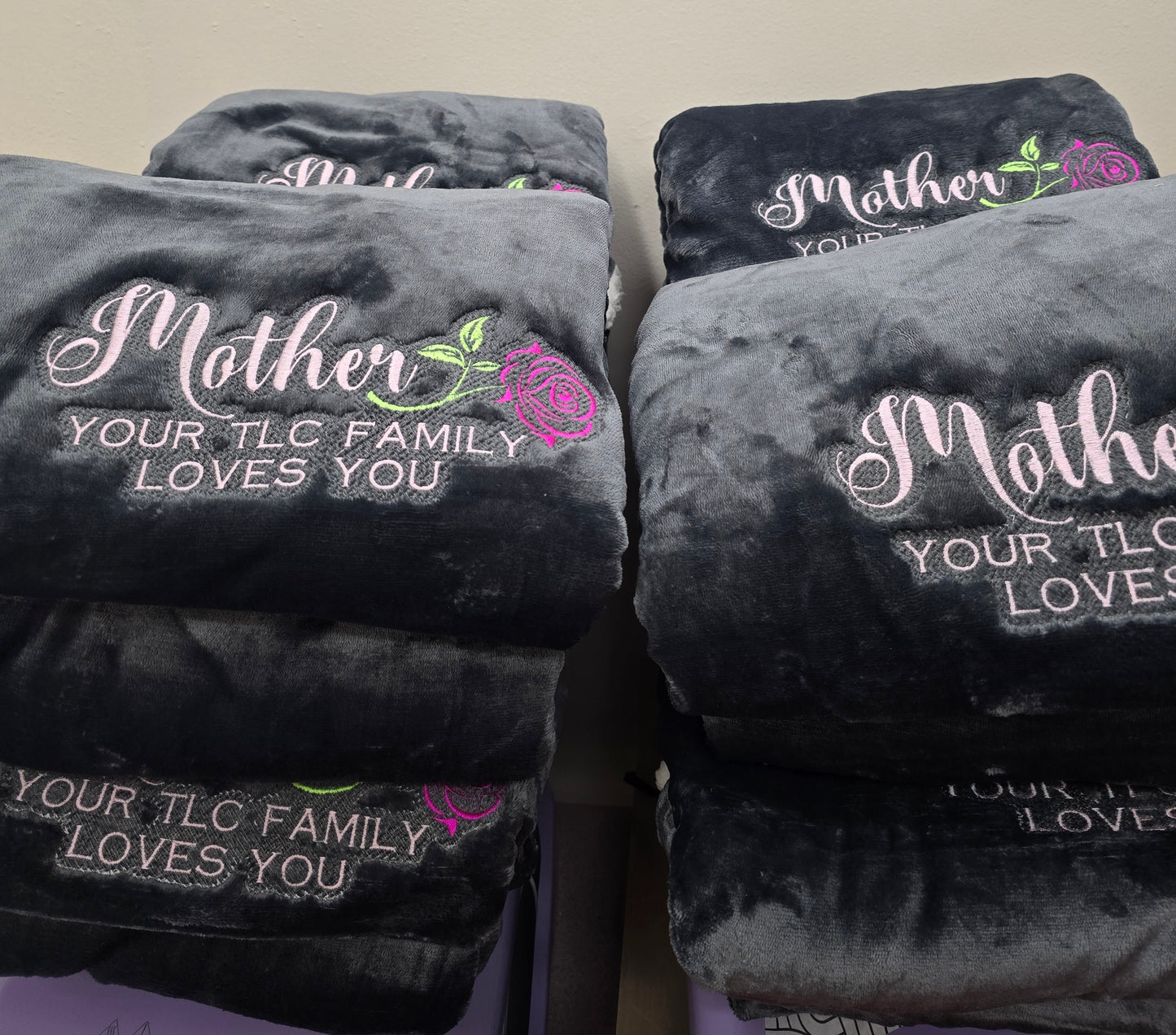 Embroidered Throw Blanket