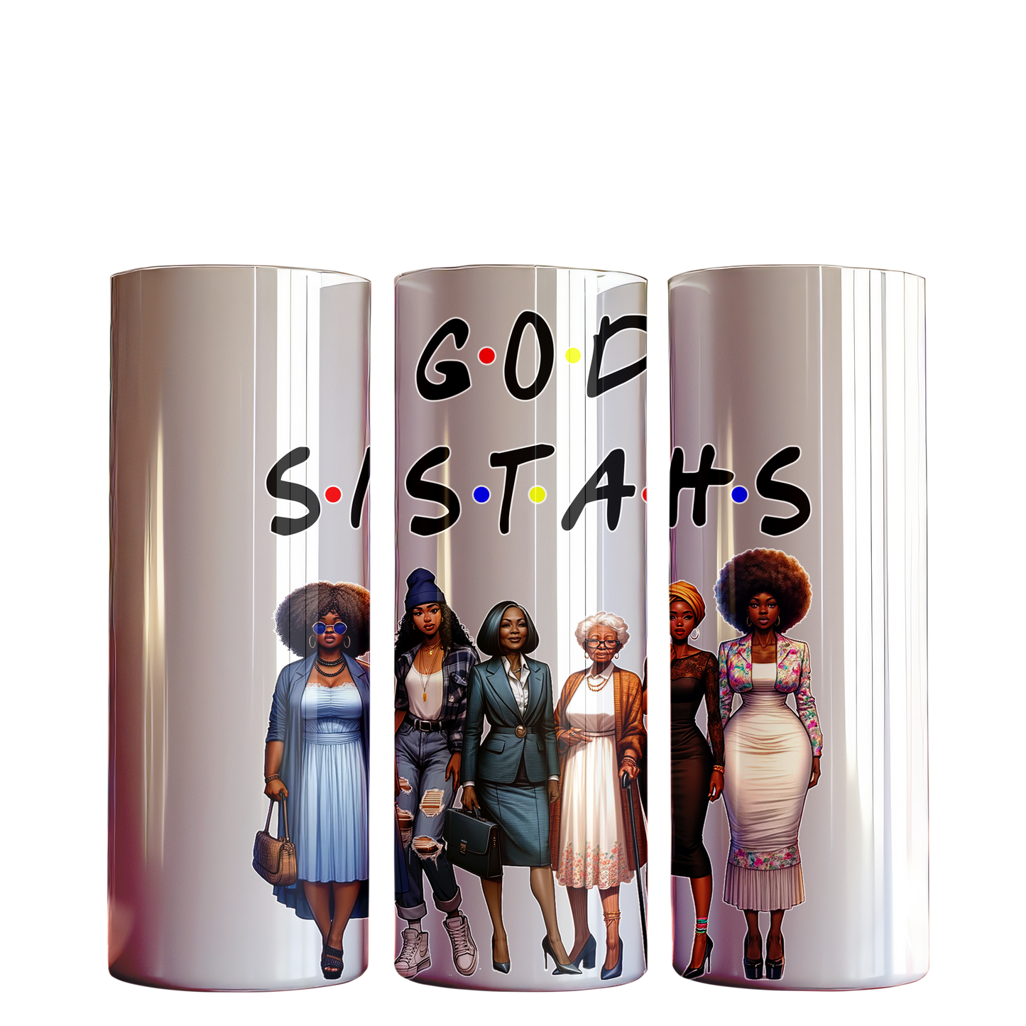 Custom Tumbler God Sistahs