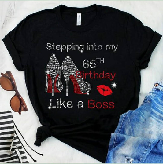 Bling T-Shirt- Boss Birthday